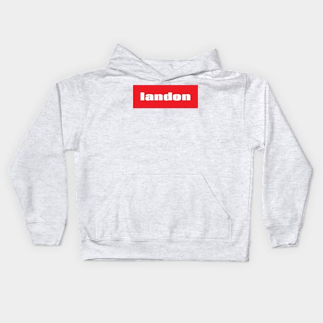 Landon Kids Hoodie by ProjectX23 Orange